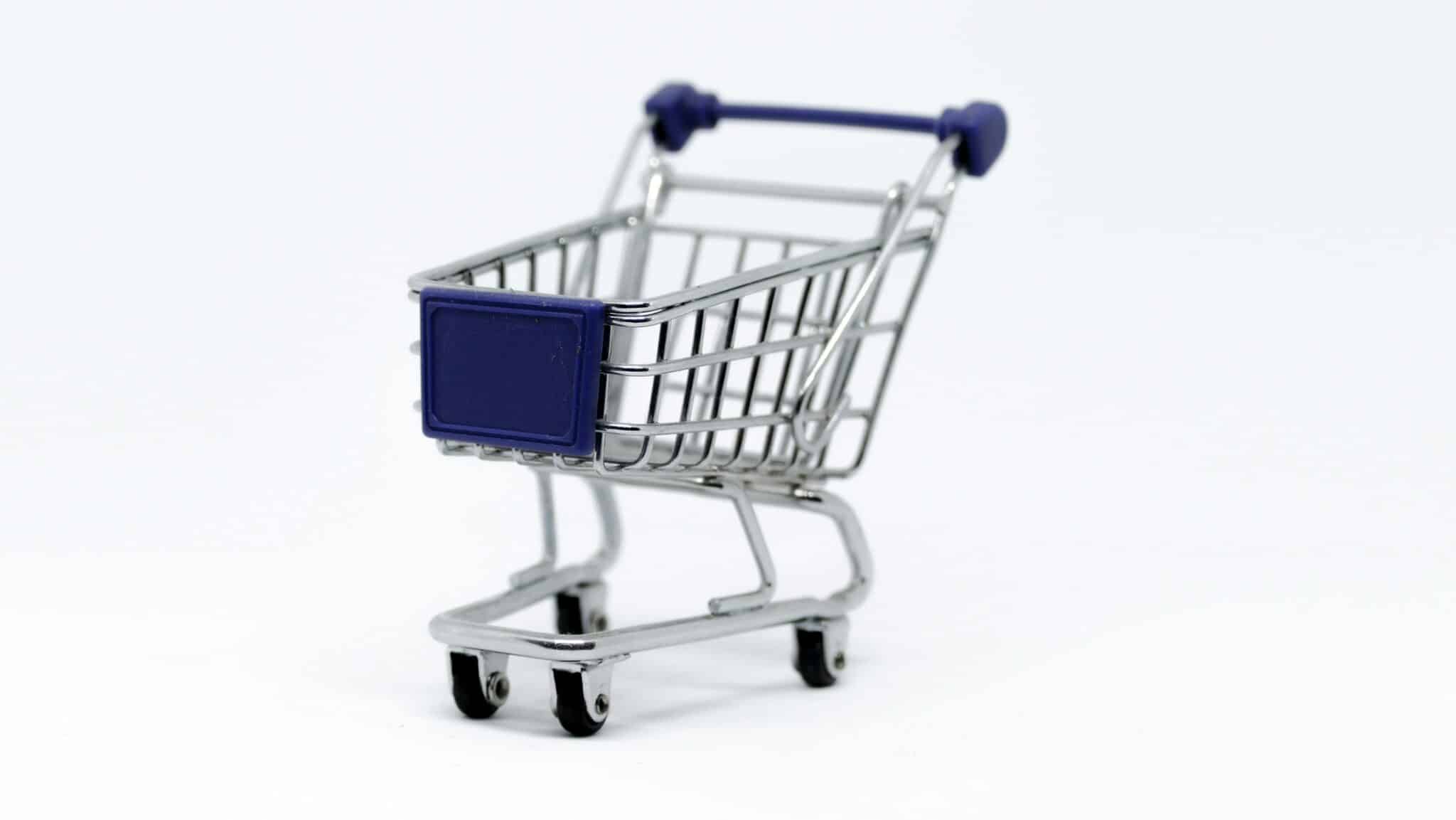 Miniature shopping cart