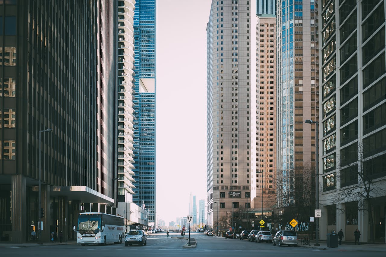 High-rise buildings in a major city