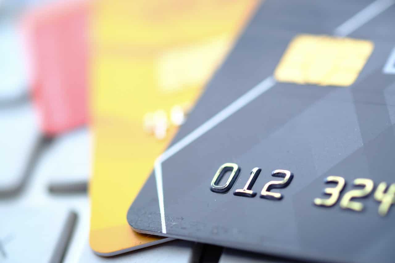 Close-up of a credit card