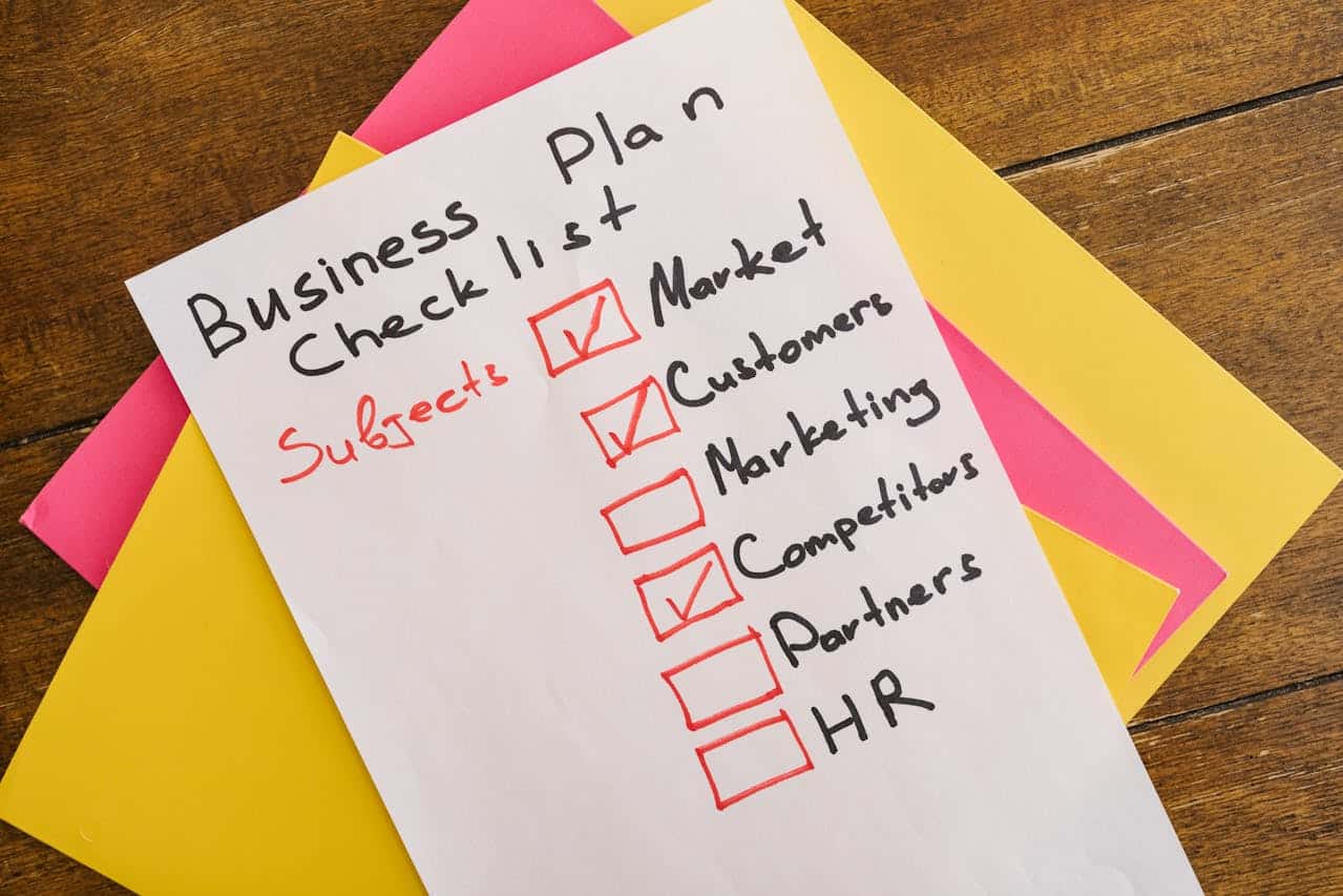 Business formation checklist