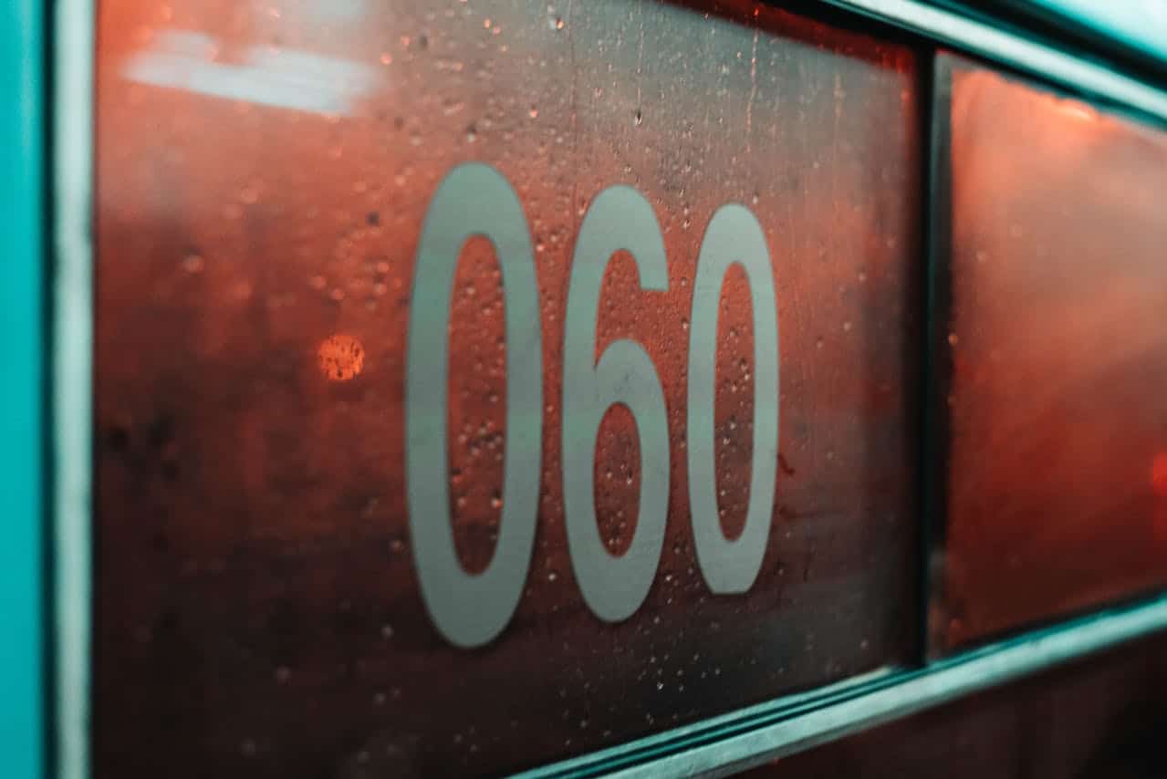 A window with the number 060 on it