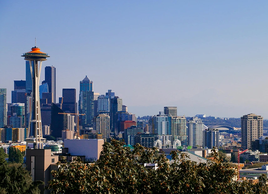 the Seattle cityscape with the Space Needle